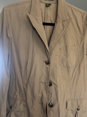 Ralph Lauren Beige Single-Breasted Women's Blazer Jacket